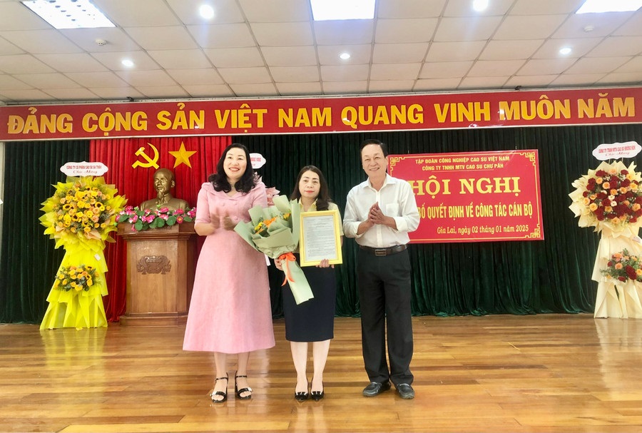 Bà Huỳnh Thị Nga được bổ nhiệm làm Chủ tịch Hội đồng thành viên Công ty Cao su Chư Păh